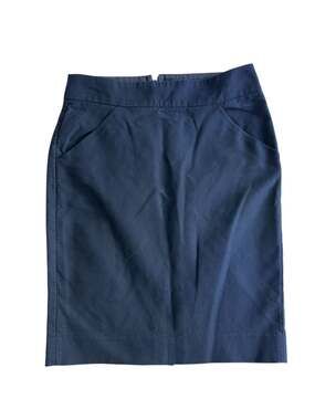 J.Crew The Pencil Skirt Navy Blue Size 0